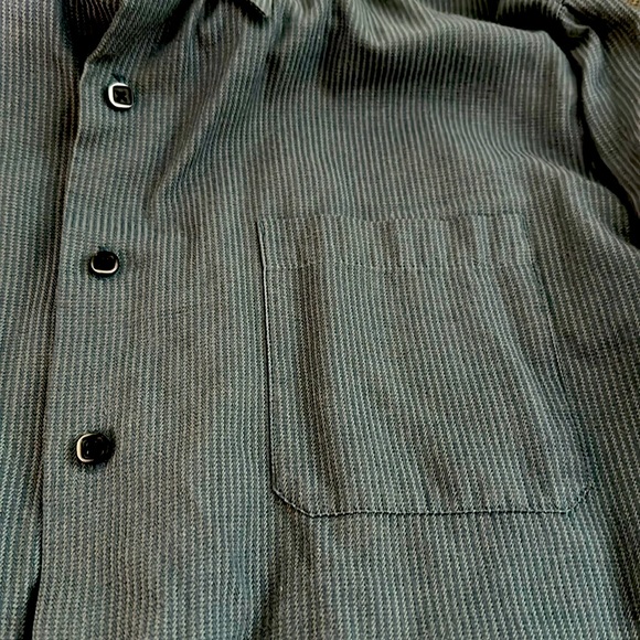 A[X]IST Pale Blue Striped Button Down - Picture 2 of 3